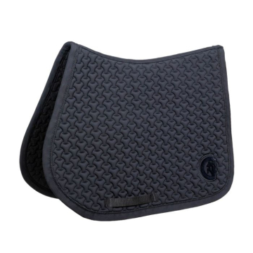 Kentucky Saddle Pad Plaited 3D Logo Jumping Black